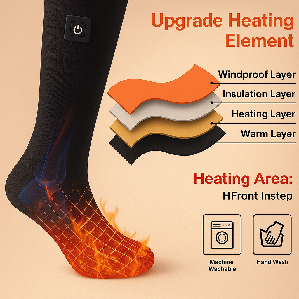 Brehn | Elektrische Wärme Zirkulation Kaltwetter Winter Socken