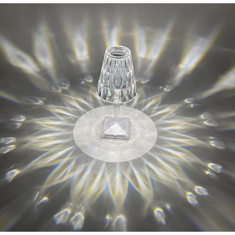 Diamond Glow - Wireless USB Crystal Shine Nachttischlampe | Brehn