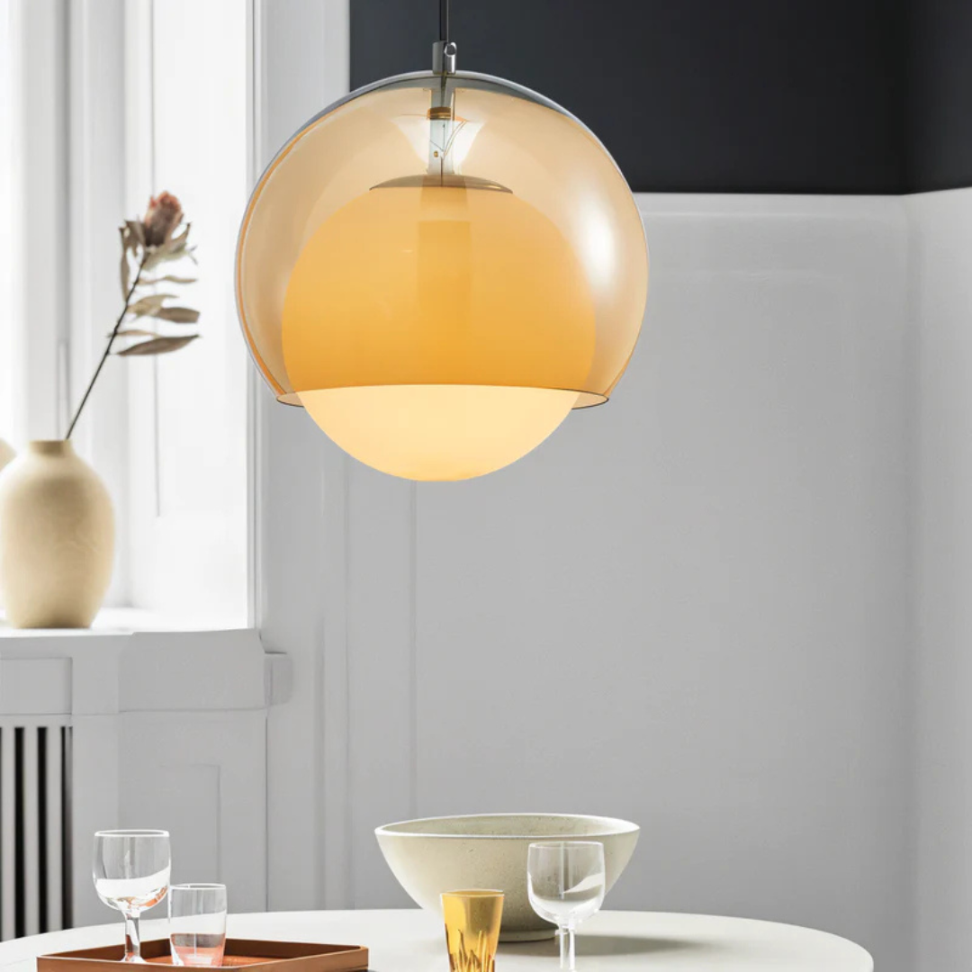 Brehn | Retro Glas Pendelleuchte