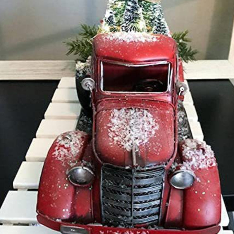 Brehn | Roter Bauernhof-LKW Weihnachten Dekorationen