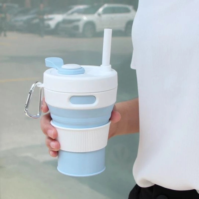 Wiederverwendbare tragbare Sip-and-Go zusammenklappbare Tasse | Brehn