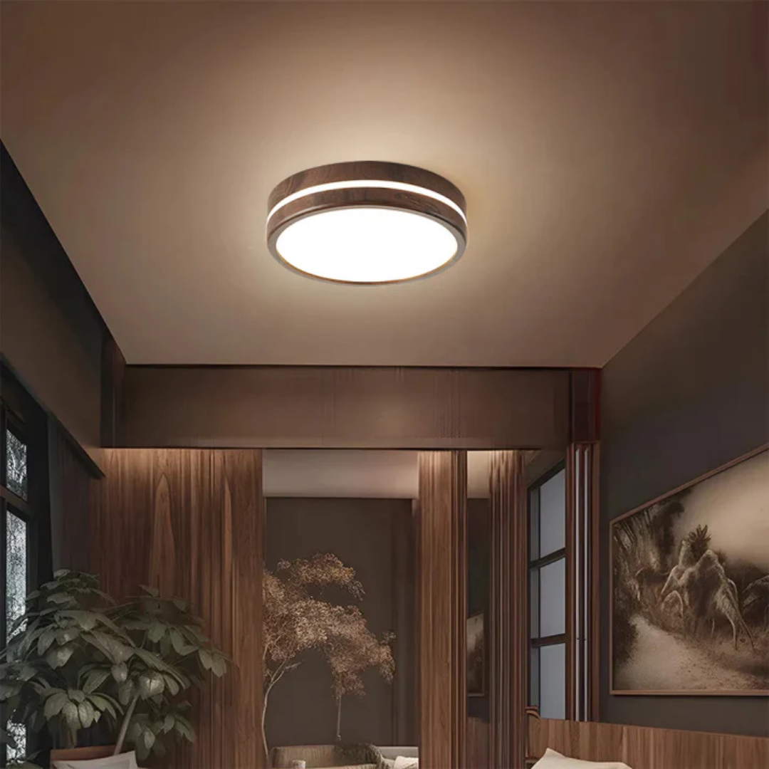 Brehn | Stylische Holz-LED-Deckenleuchte