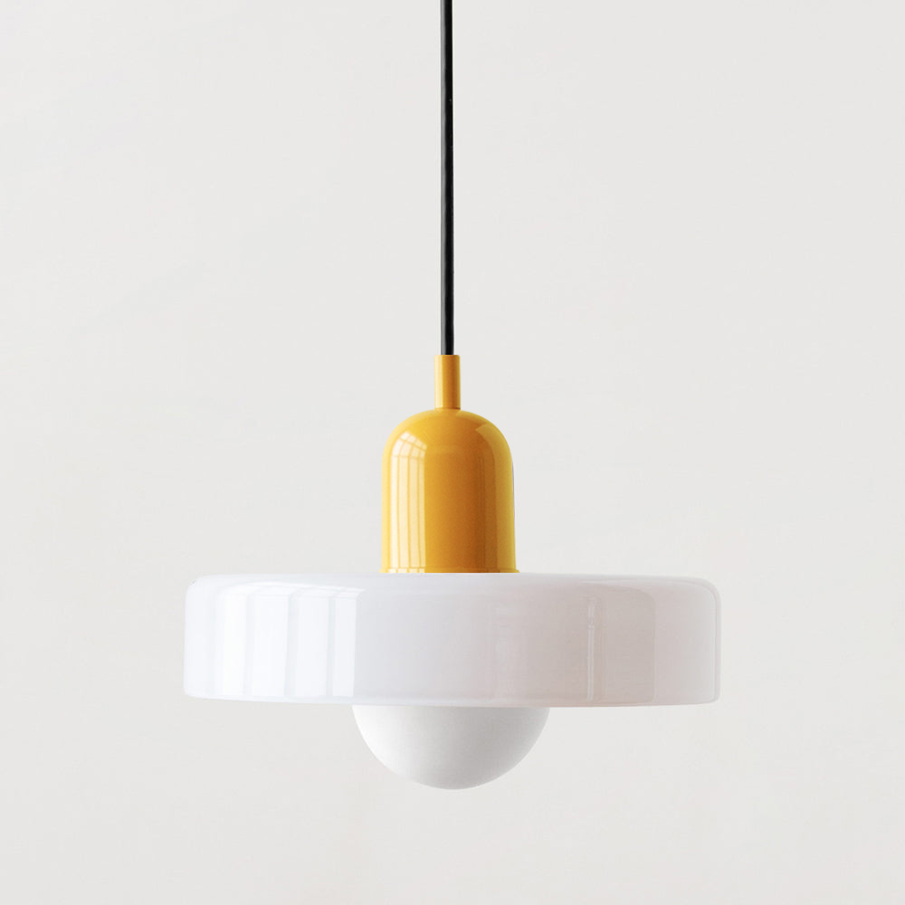 Farbenfrohe Bauhaus-Style Pendelleuchte - StiloGlas | Brehn