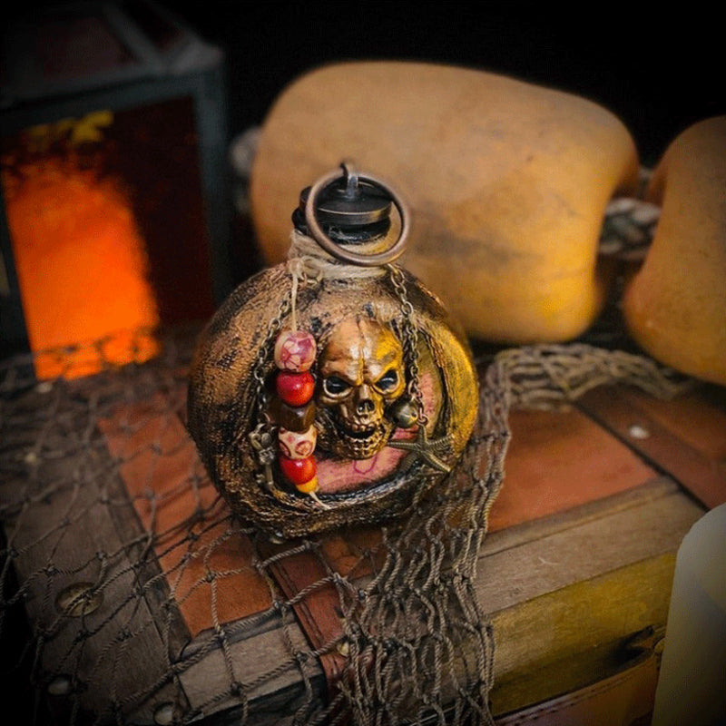 Skull Pirate Rum Flasche aus Harz | Brehn