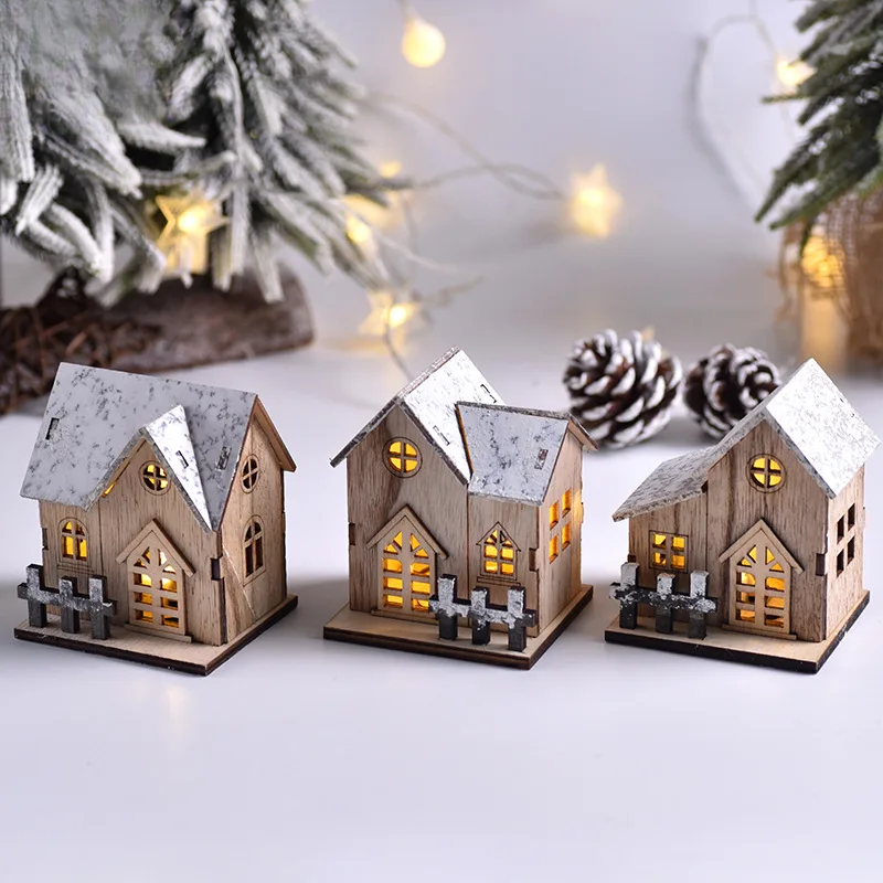 Brehn | FrostGlitter Weihnachtslaternen - Verzaubernde hausförmige Weihnachtsdekoration für eine magische Atmosphäre