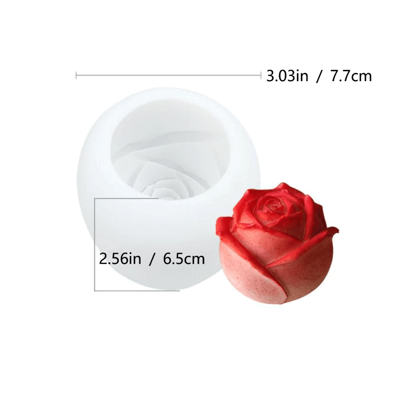 Brehn | 3D Silikon Rosenform Eiswürfelform