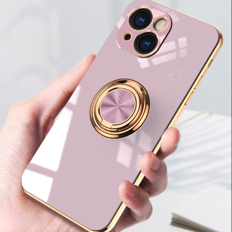 Plattiertes iPhone-Case mit Ring | Brehn