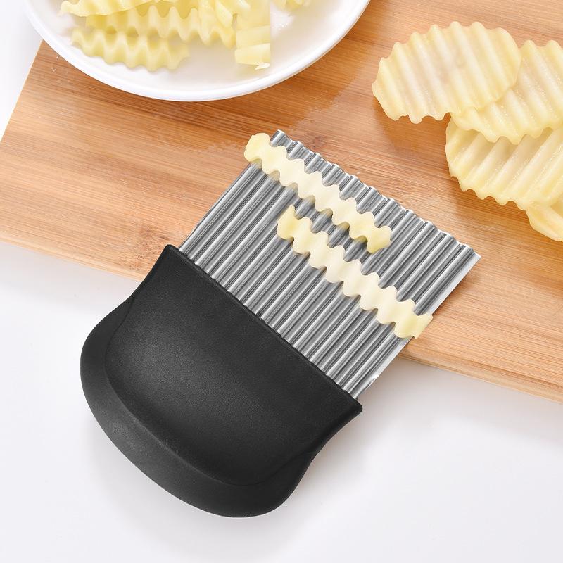 Wavy Blade Pommes Frites Schneider aus Edelstahl | Brehn