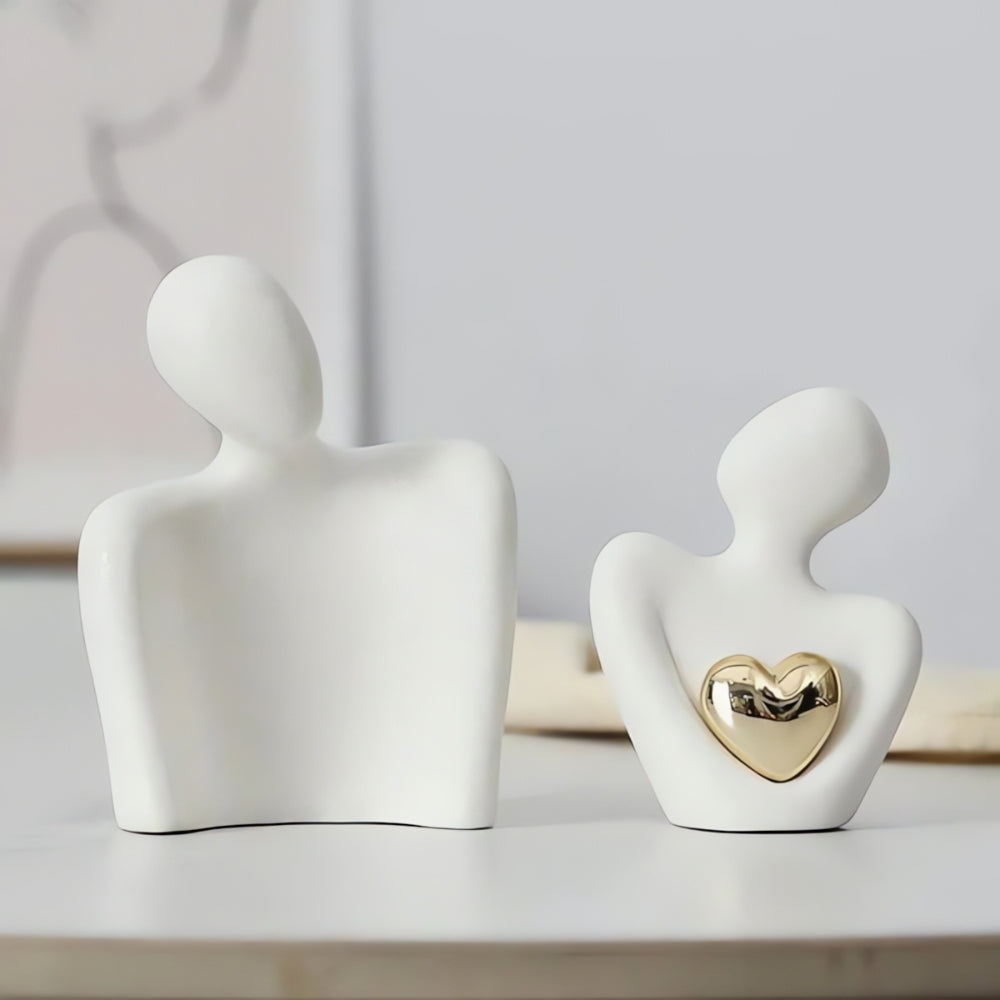 Umarmung Paar Herz Skulptur | Brehn