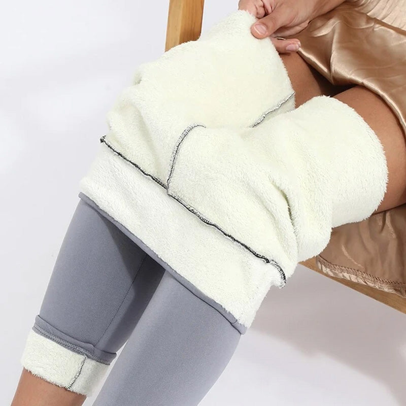 Winterleggings aus Schaffell