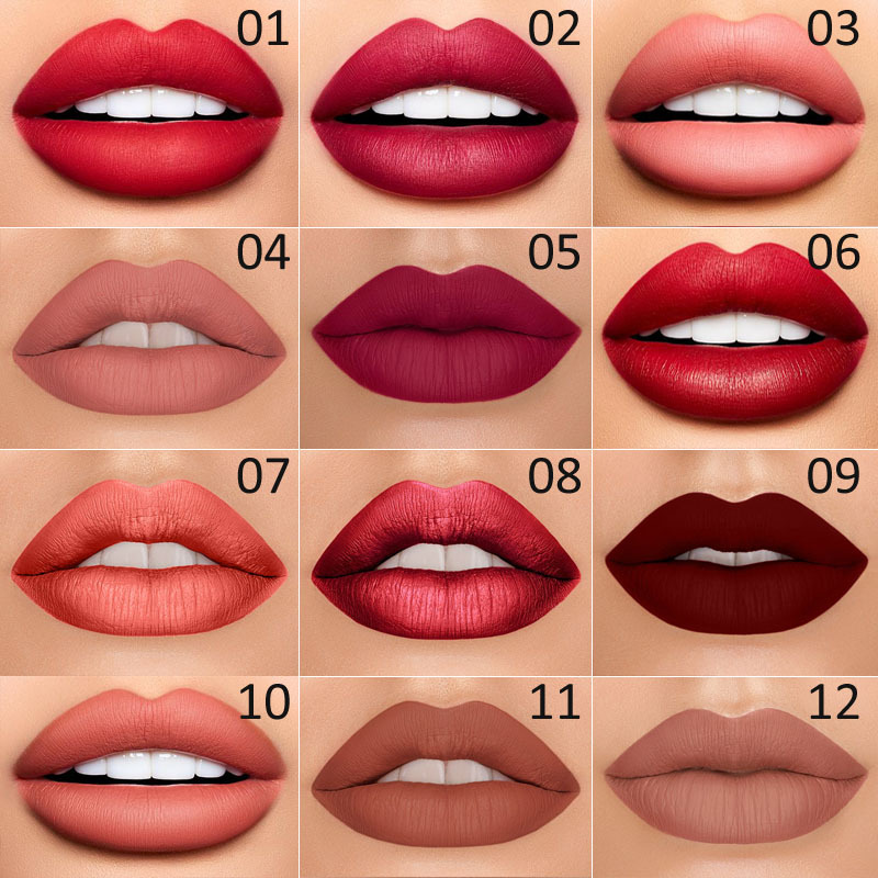 Brehn | 2-in-1 Dual-Lippenstift & Konturenstift | Matte Textur & Long-Lasting Finish | Hochpigmentiert & Wasserfest | 12 Farbvarianten für Präzisions-Makeup