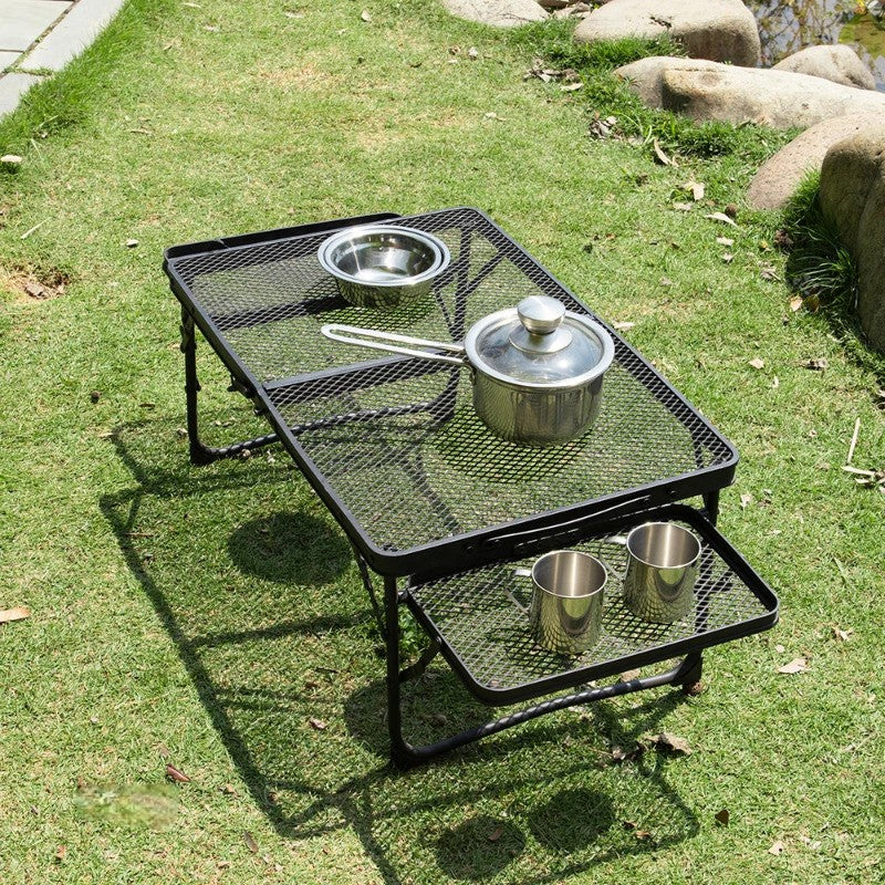 Brehn | Tragbarer Einfacher Tragbarer BBQ Camping Tisch