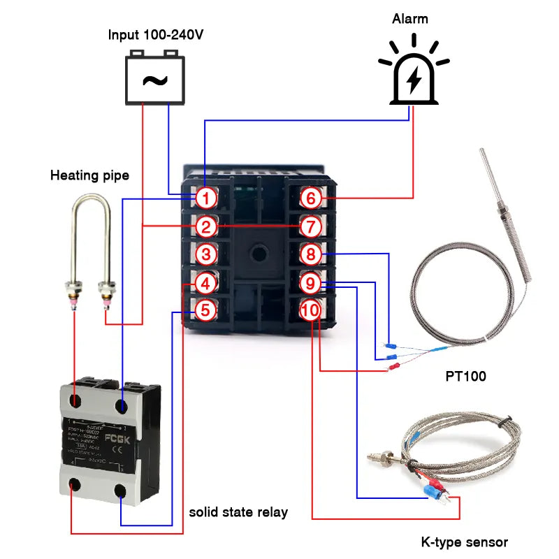 REX-C100 SSR-Ausgangsthermostat Digitaler Timer | Brehn