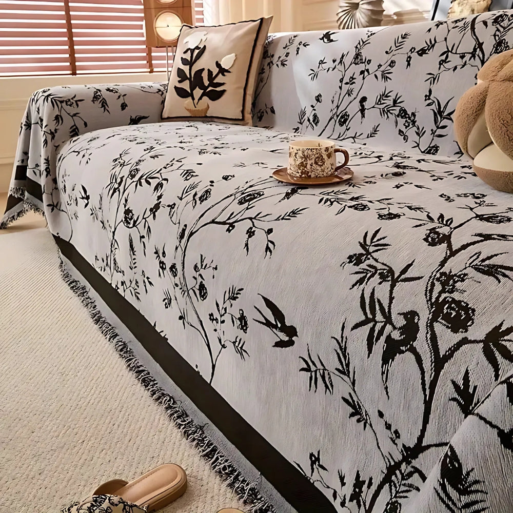 Floral Chenille Sofa Werfen | Brehn