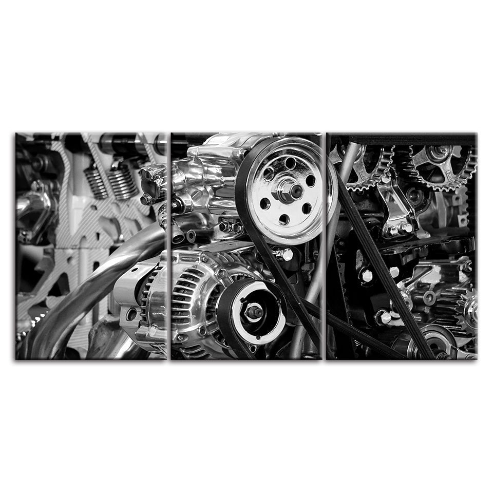 Mechanic Views - Leinwand Wandkunst Malerei