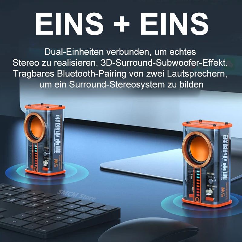Transparente drahtlose Mecha Bluetooth-Lautsprecher | Brehn