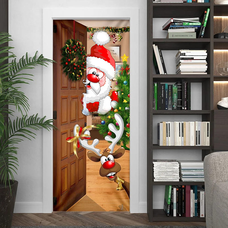 Brehn | Nightmare Before Christmas Außen dekorations Requisiten Weihnachts Elfen Tür Abdeckung