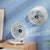 Tragbarer Wandventilator | Multifunktional, USB-Akku und flüsterleise für Zuhause, Büro und den Außenbereich | Brehn
