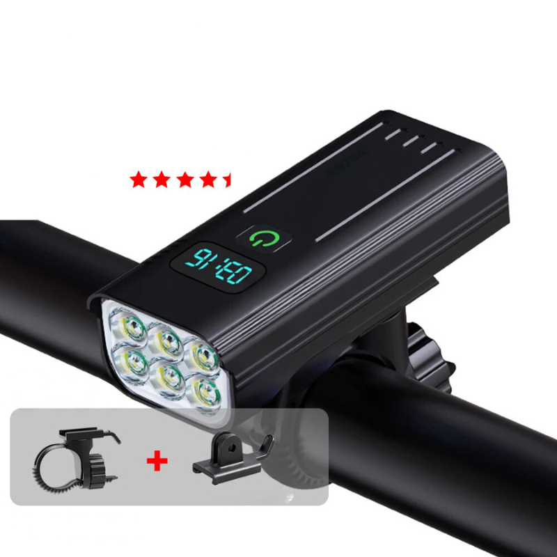 5000 Lumen USB-wiederaufladbare Fahrradlampe mit Halterungen