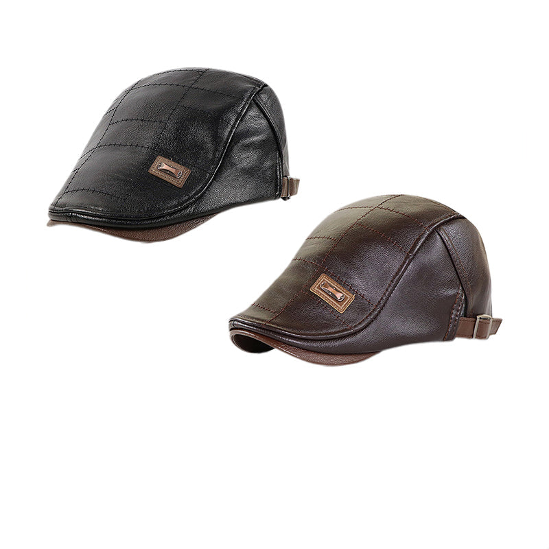 Brehn | ElderLux Plüschleder-Beret | Gemütliche Eleganz für ein warmes Wintererlebnis