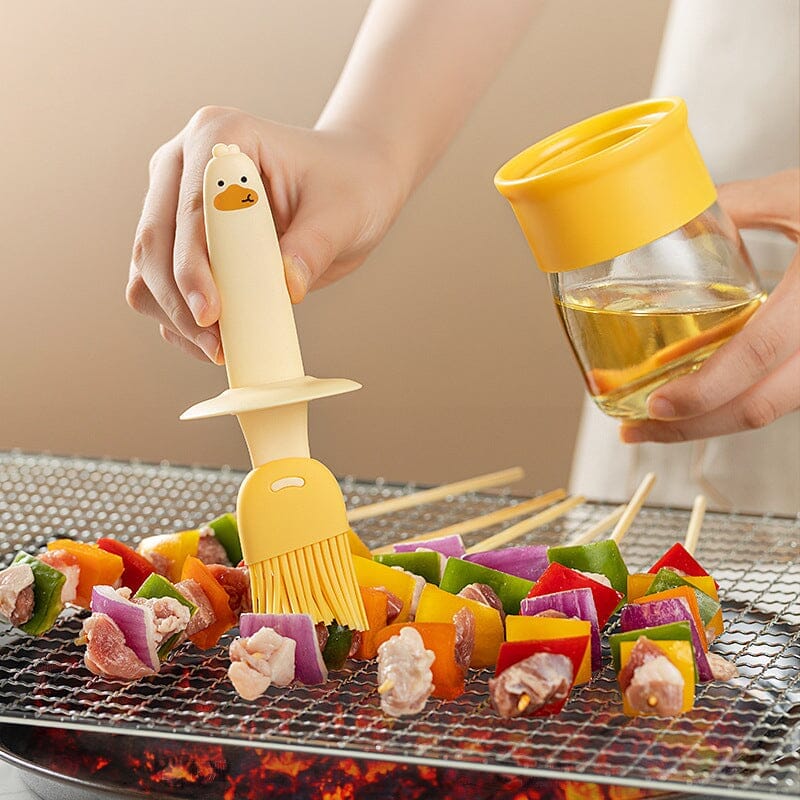 Ölspender mit Bürste für BBQ | Brehn