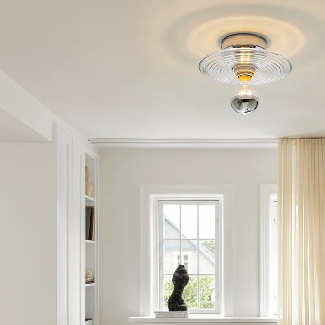 Brehn | Vintage Glas Wandlampe