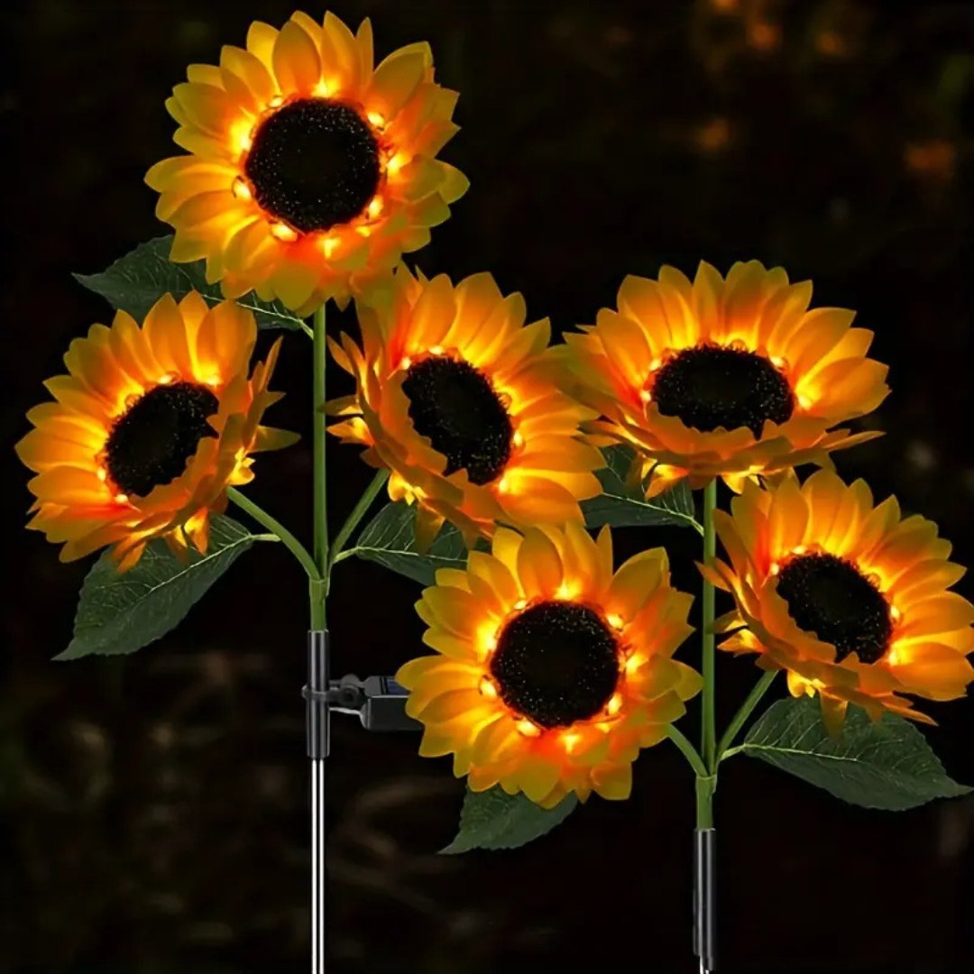 GlowPetal – Solar LED Sonnenblumen Gartenlicht