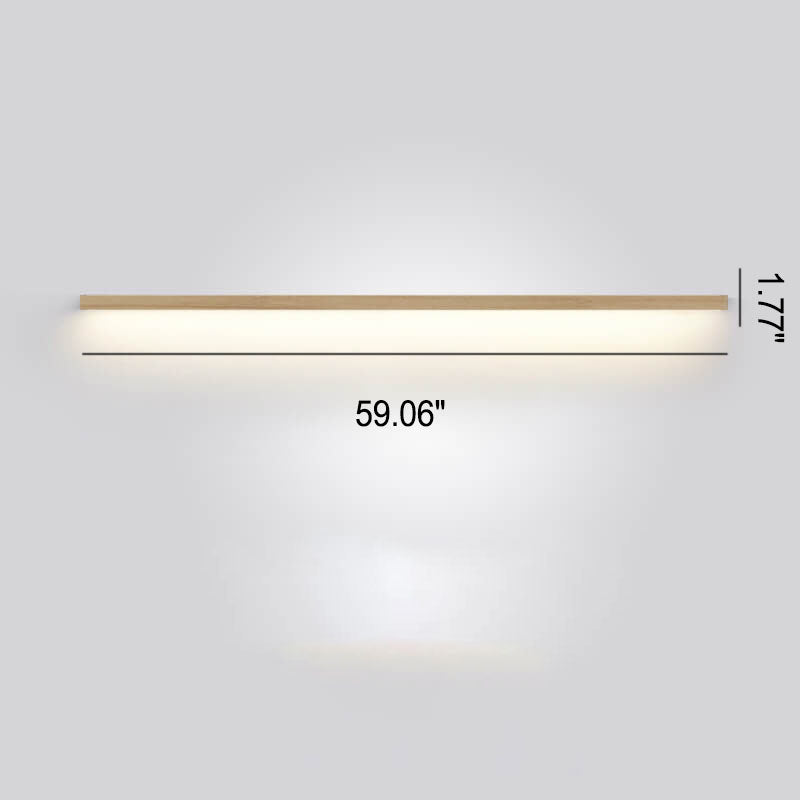 Brehn | ZenBeam Japanische LED Wandleuchte | Massivholz Design | Moderne Akzentbeleuchtung
