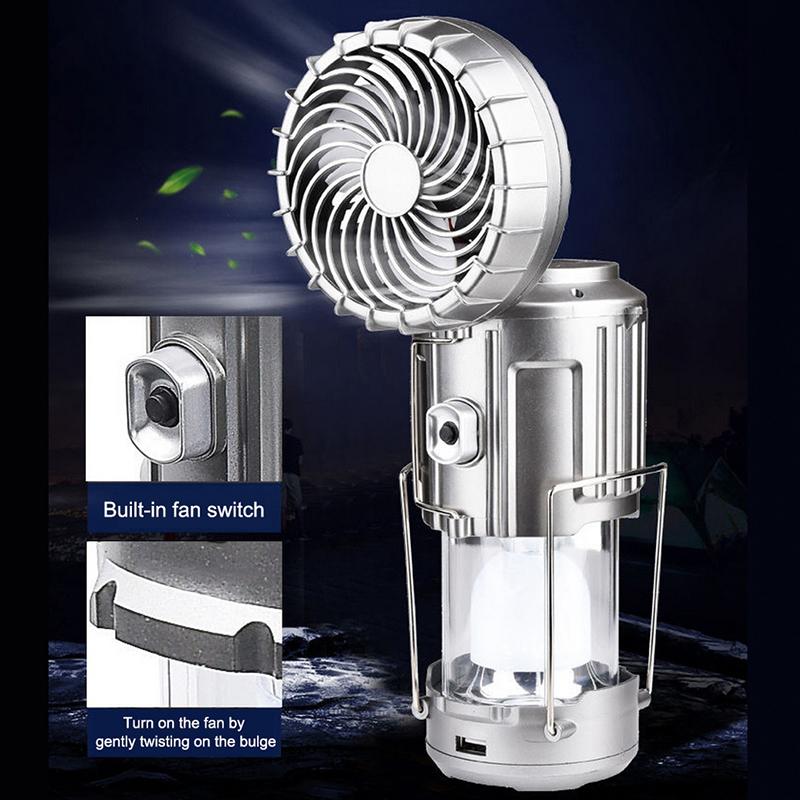 Outdoor LED Camping Licht mit Ventilator | Brehn