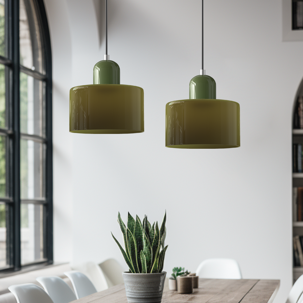 Brehn | Bauhaus Kreativ Glas Pendelleuchte - Kreatives Glas für ein elegantes Interieur