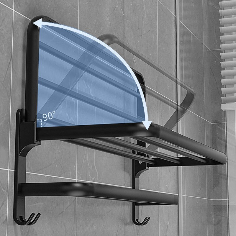 VIvolux | Easy Organizer Badezimmer Aluminium Klappbarer Handtuchhalter