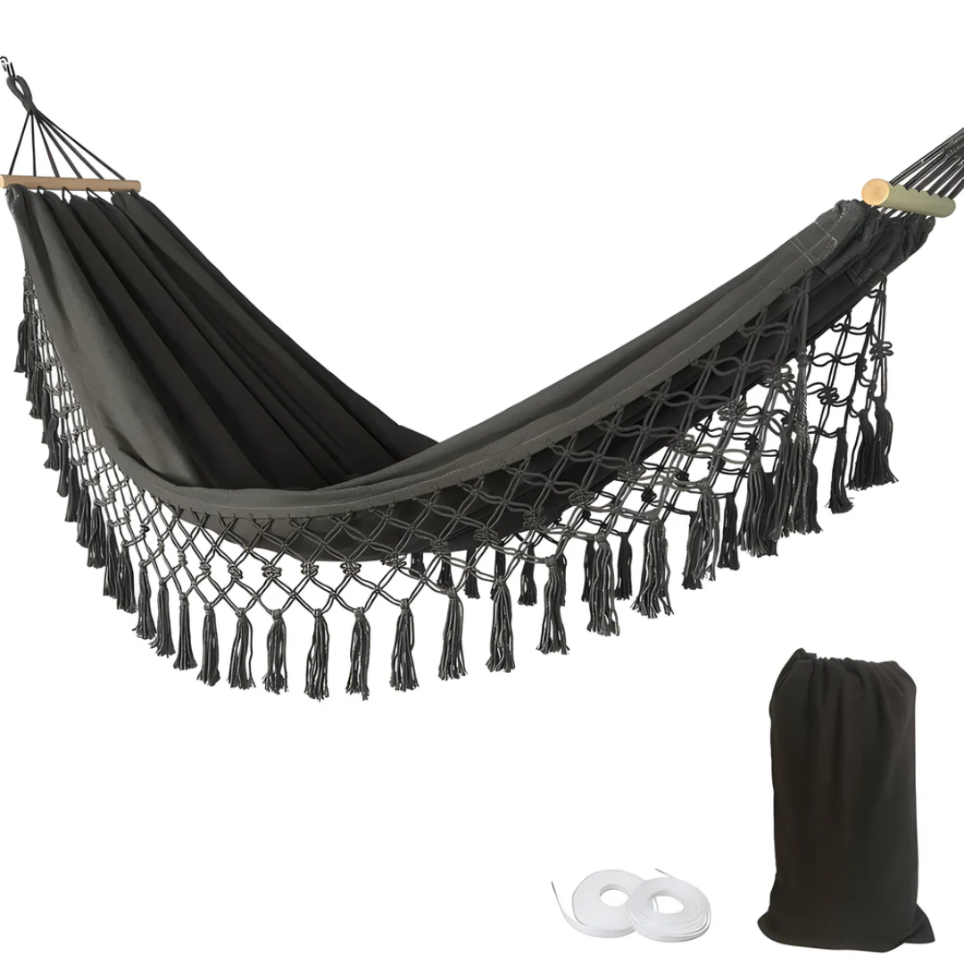 Brehn | Bequeme Boho-Hängematte aus Baumwolle