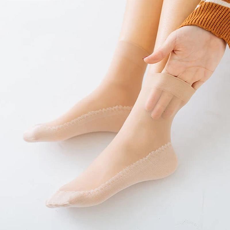 Seidige Baumwolle Anti-Rutsch Socken | Brehn