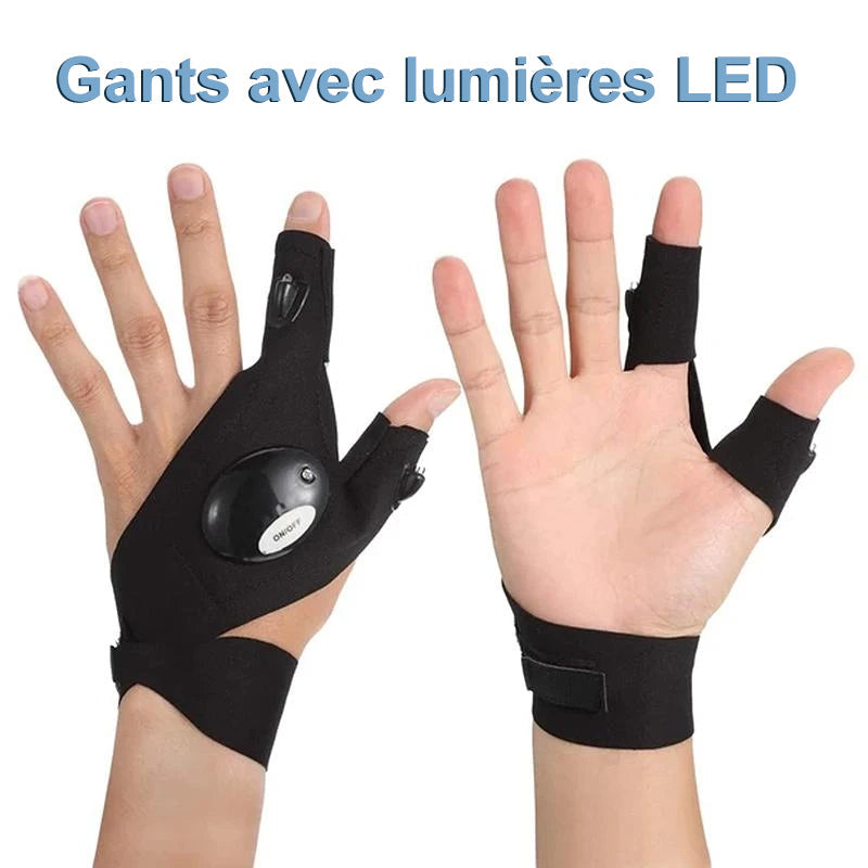 Handschuhe mit wasserdichten LED-Lichtern | Brehn