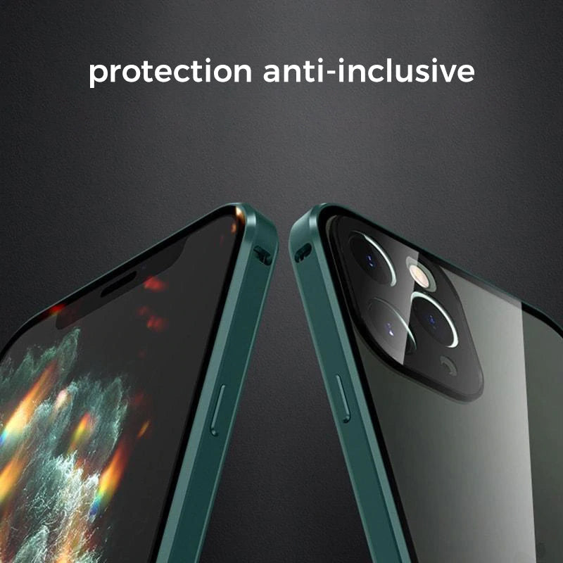 Brehn | Anti-Spionage gehärtete Glas-Hülle für iPhone