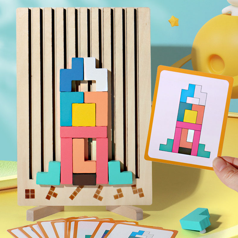 Brehn | Holz Stapel Puzzle Spielzeug