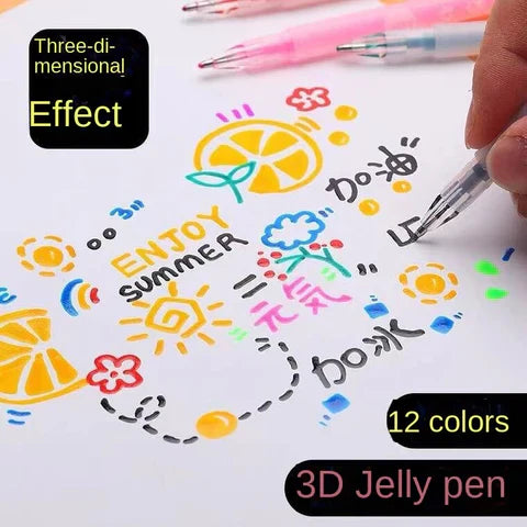 Brehn | Buntes Gelstift-Set für kreative 3D-Kunstwerke