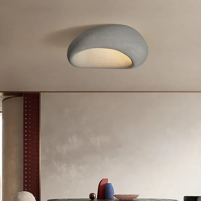 Brehn | Natürliche Wabi Sabi Deckenlampe - SereneAura
