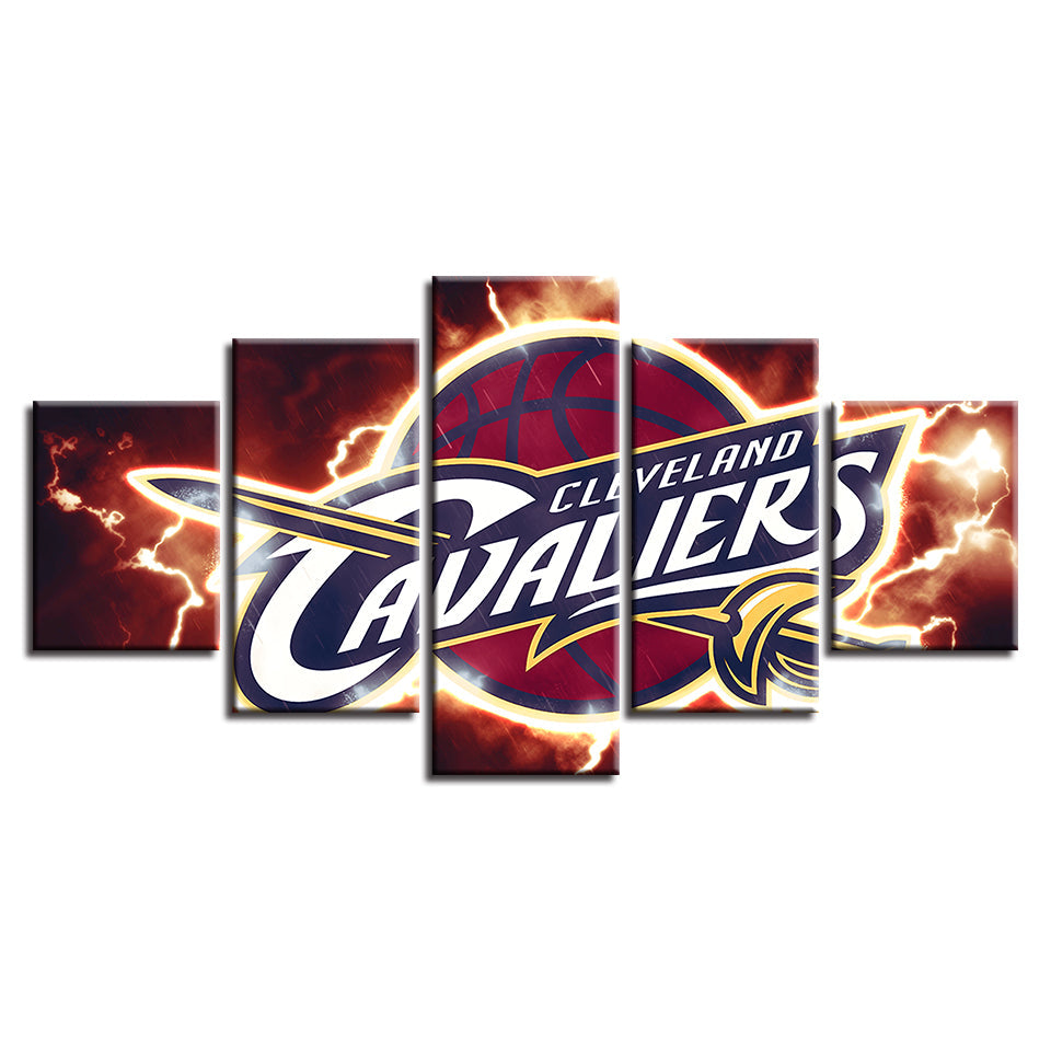 Cleveland Cavaliers 5 Teile - Leinwand Wandkunst Malerei
