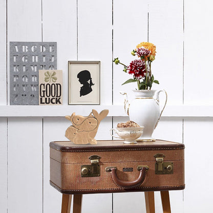 Brehn | Niedliche Tierfamilien-Ornament, Holz-Puzzle-Figur - 🎁Liebesgeschenk