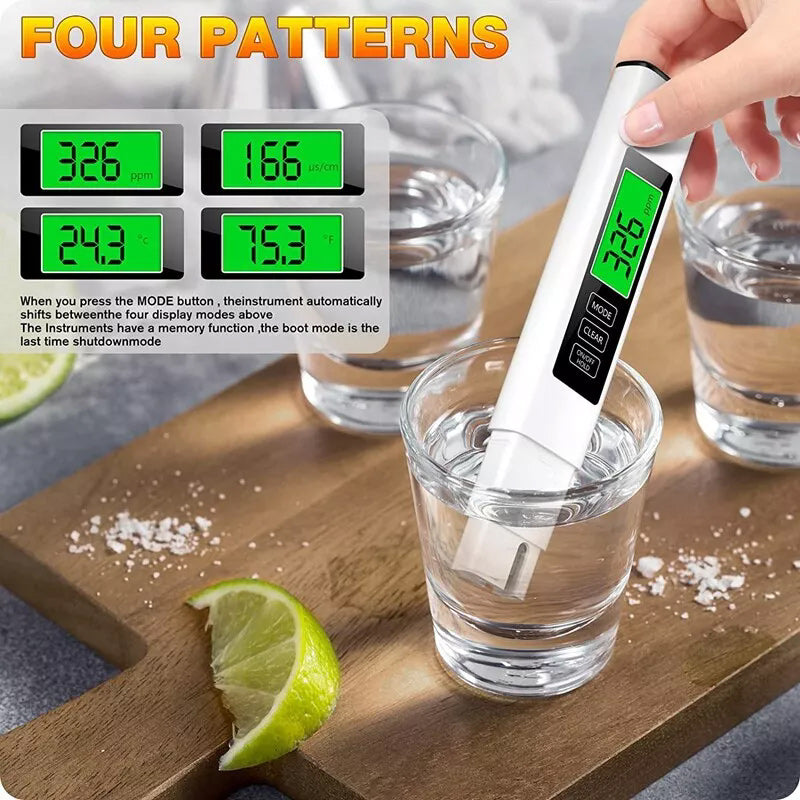 Brehn | Neuer 4 in 1 Tds Meter Digital Wasser Tester