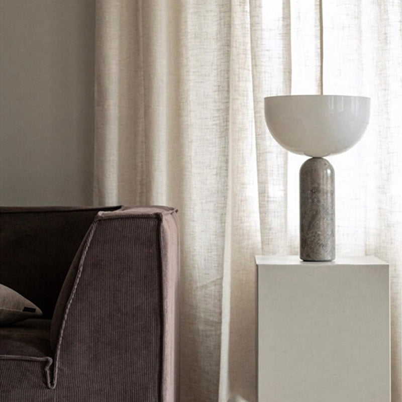 Brehn | MarbleLuxe Lampe - Luxuriöse Marmor Tischlampe mit goldenen Akzenten