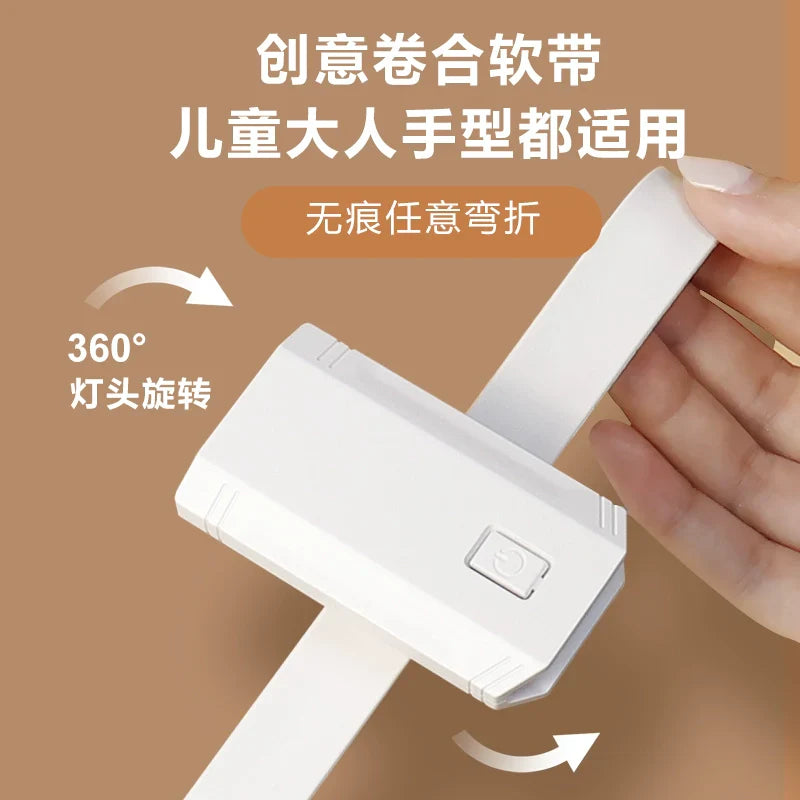 Brehn | Tragbare Handgelenk-Lampe USB Mini Schreibtischlampe für das Lesen im Wohnheim und nachts