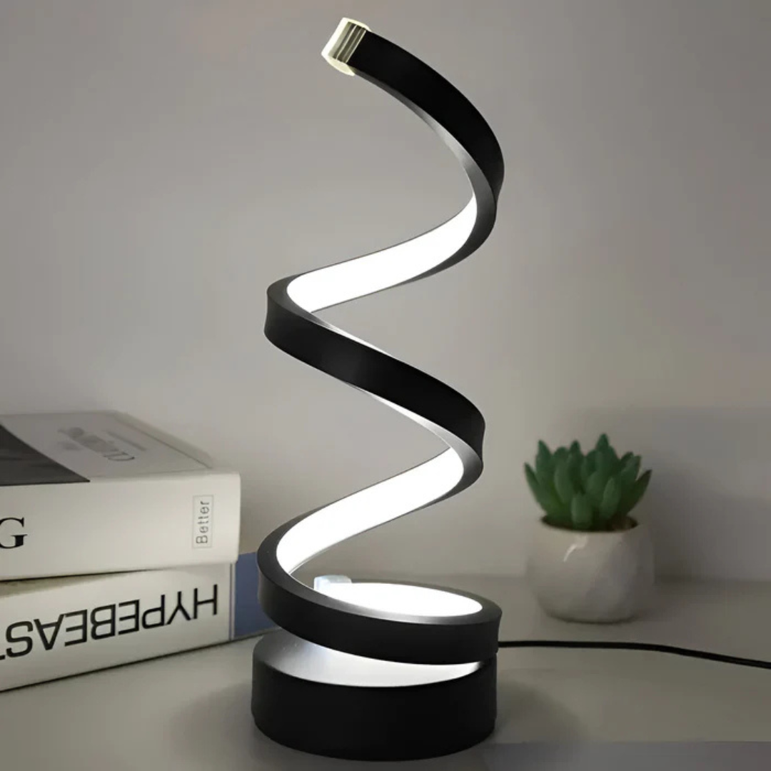 Brehn | LED-Tischlampe mit Spiraldesign