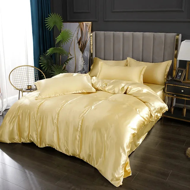Brehn | Luxuriöses Seiden-Satin-Bettwäsche-Set - SilkElegance