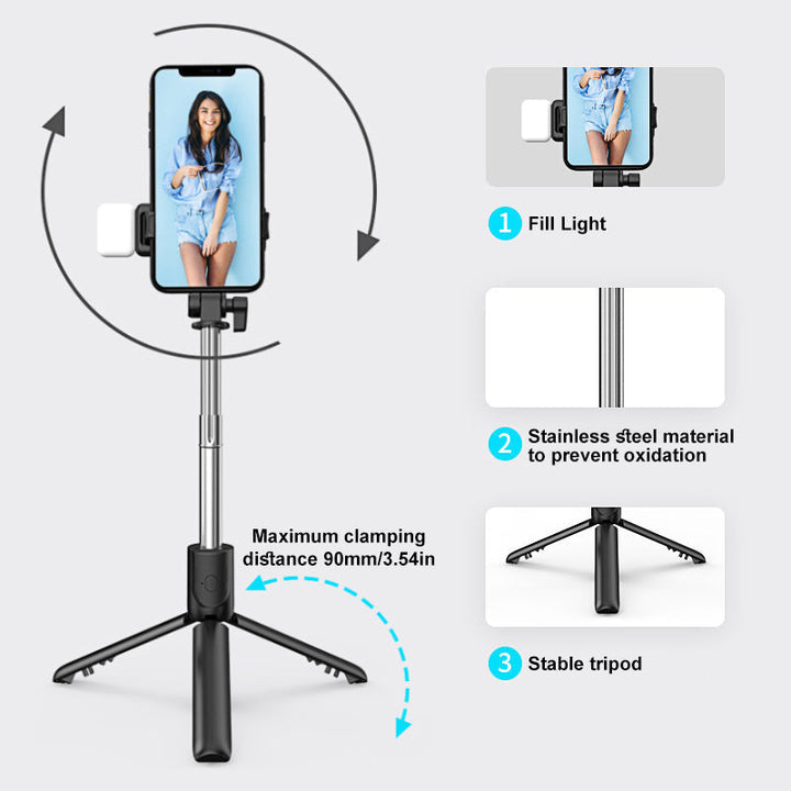 Brehn | 6 In 1 Drahtloser Bluetooth Selfie Stick