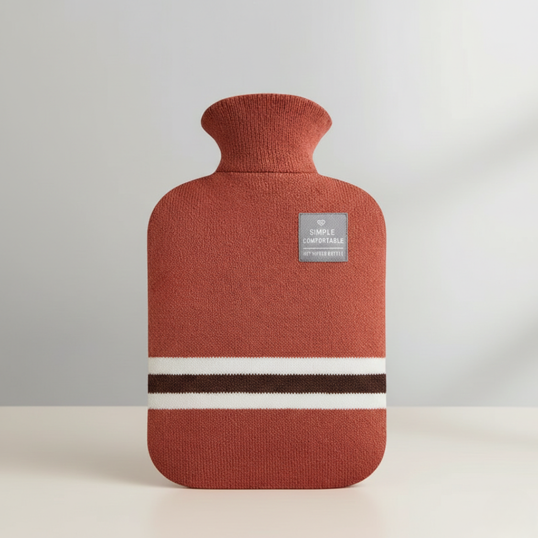 Wärmeflasche 2L mit Strickbezug | Brehn