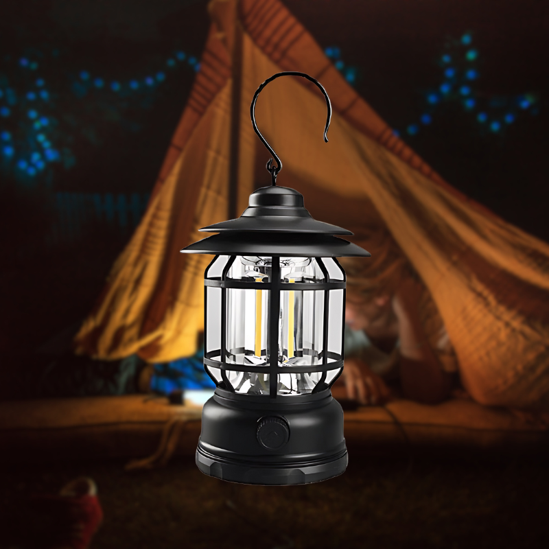 Retro-Style Smart Tragbare Lampe für Innen- & Außenbereich Charm