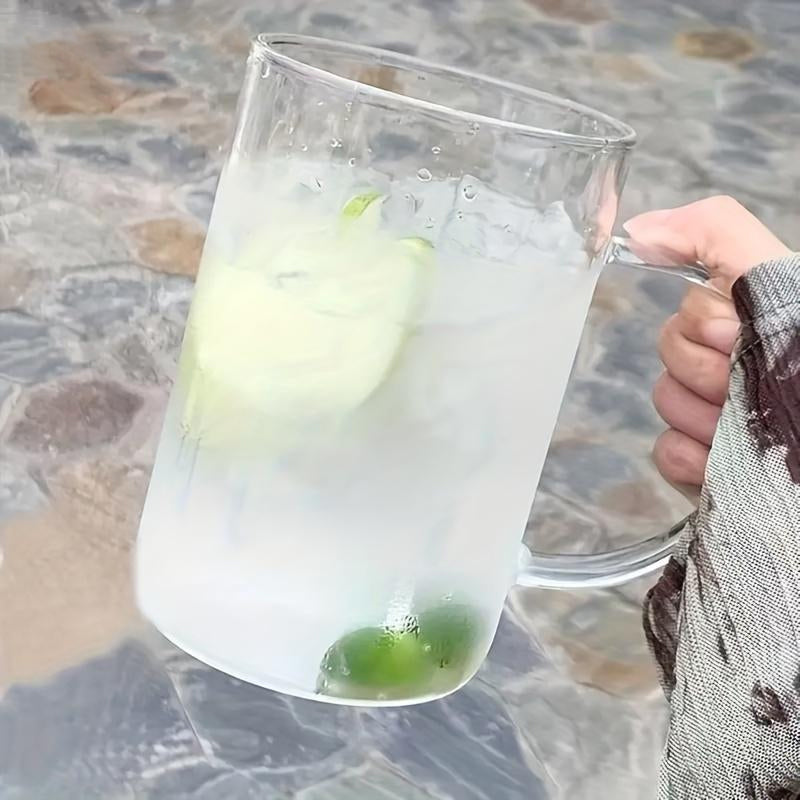 Brehn | Großer Glasbecher mit Deckel & Strohhalm