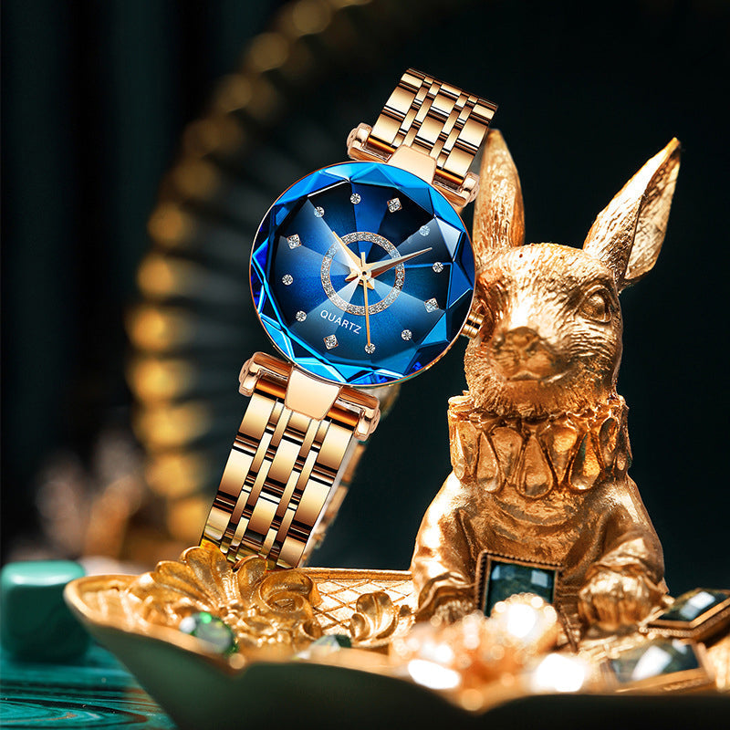 Brehn | Starry Diamond Zifferblatt Damen Wasserdichte Uhr